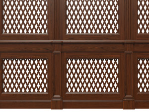 wooden panels with lattice 3D 모델