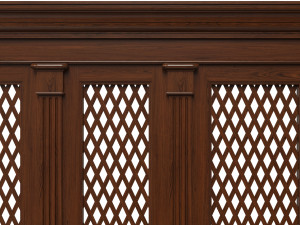 wooden panels with lattice 3D 모델
