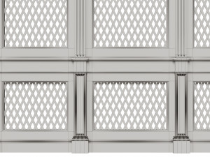 wooden panels with lattice 3D 모델