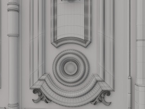 entrance classic door 25 3D 모델