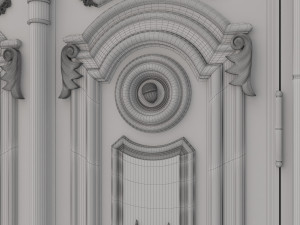entrance classic door 25 3D 모델