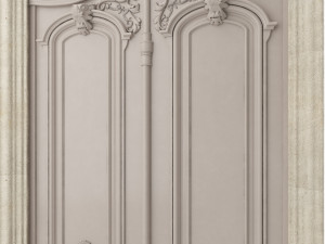 entrance classic door 26 Modelo 3D