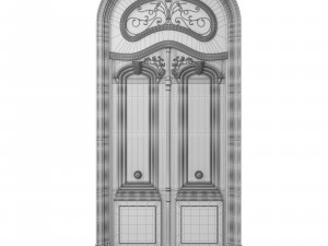 entrance classic door 26 Modelo 3D