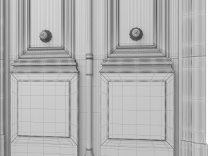 entrance classic door 26 Modelo 3D