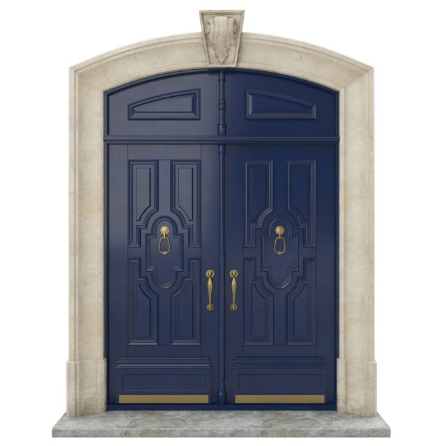 entrance classic door 27 Modelo 3D .c4d .max .obj .3ds .fbx .stl .blend 