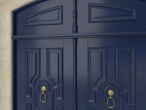 entrance classic door 27 Modelo 3D