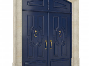 entrance classic door 27 Modelo 3D