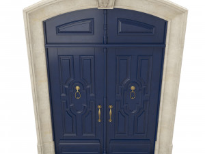 entrance classic door 27 Modelo 3D
