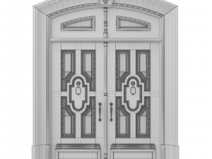 entrance classic door 27 Modelo 3D