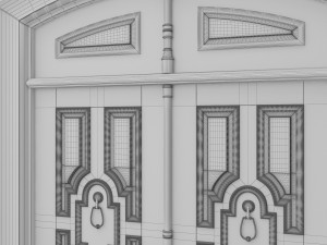 entrance classic door 27 Modelo 3D