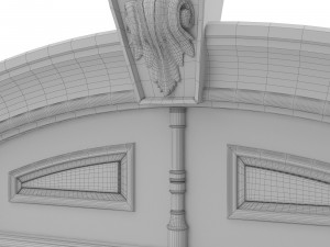 entrance classic door 27 Modelo 3D