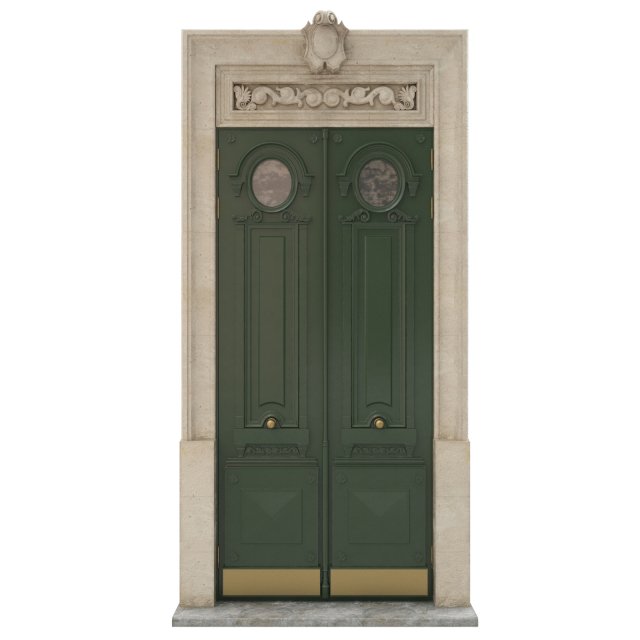 entrance classic door 28 Modelo 3D .c4d .max .obj .3ds .fbx .stl .blend 