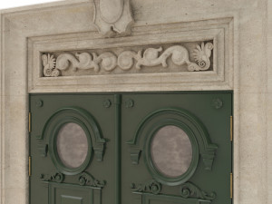 entrance classic door 28 Modelo 3D