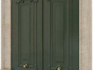 entrance classic door 28 Modelo 3D