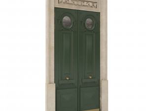 entrance classic door 28 Modelo 3D