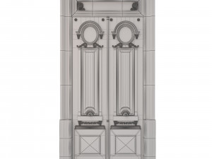 entrance classic door 28 Modelo 3D