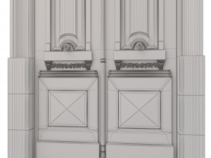 entrance classic door 28 Modelo 3D