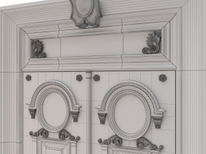 entrance classic door 28 Modelo 3D