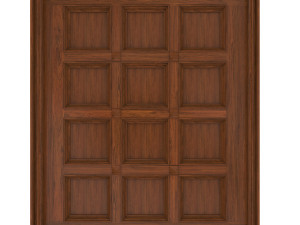 classic wooden ceiling with caissons 01 3D-Modell