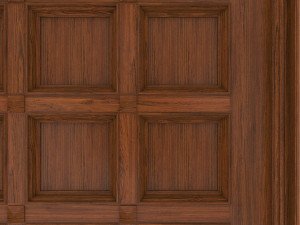 classic wooden ceiling with caissons 01 Modelo 3D