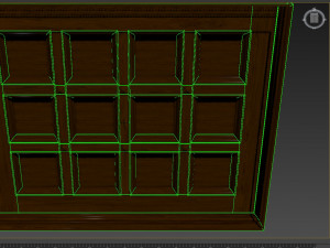 classic wooden ceiling with caissons 01 Modelo 3D