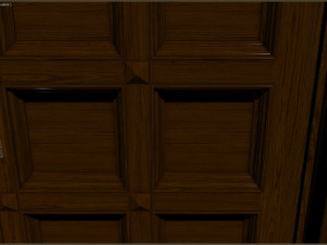 classic wooden ceiling with caissons 01 Modelo 3D