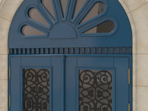 entrance classic door 29 3D Model