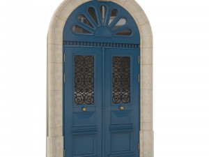 entrance classic door 29 3D Model