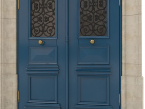 entrance classic door 29 3D Model