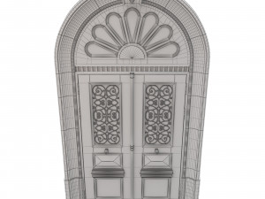 entrance classic door 29 3D Model