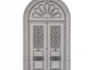 entrance classic door 29 3D Model