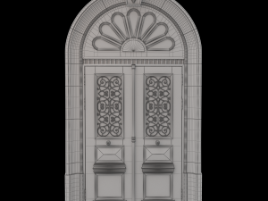 entrance classic door 29 3D Model