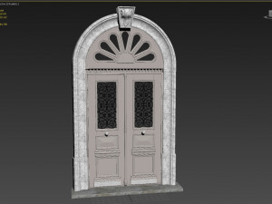 entrance classic door 29 3D Model