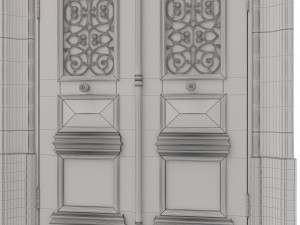 entrance classic door 29 3D Model