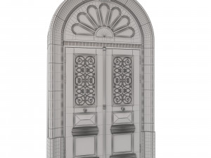entrance classic door 29 3D Model