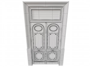 entrance classic door 55 3D-Modell
