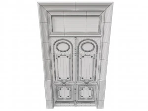 entrance classic door 55 3D Model