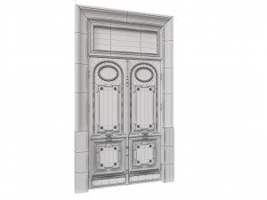 entrance classic door 55 3D-Modell