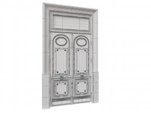 entrance classic door 55 3D Model