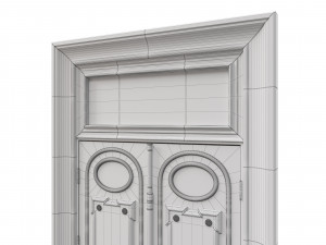 entrance classic door 55 3D-Modell