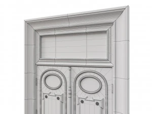 entrance classic door 55 3D Model