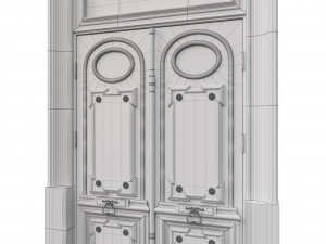 entrance classic door 55 3D-Modell