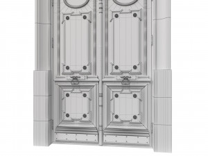 entrance classic door 55 3D-Modell