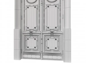 entrance classic door 55 3D Model