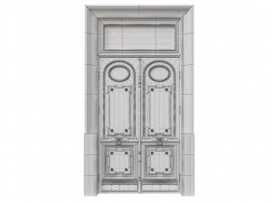 entrance classic door 55 3D Model