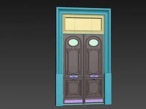 entrance classic door 55 3D Model