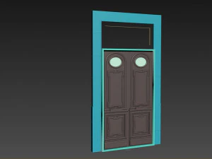 entrance classic door 55 3D Model