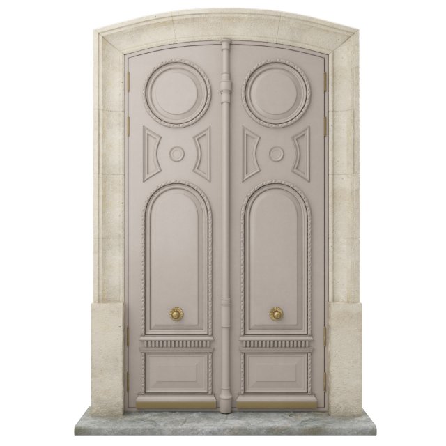 entrance classic door 30 3D 모델 .c4d .max .obj .3ds .fbx .stl .blend 