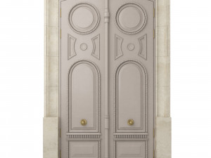 entrance classic door 30 3D Модель