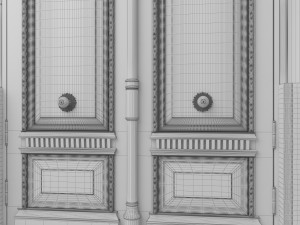 entrance classic door 30 3D 모델